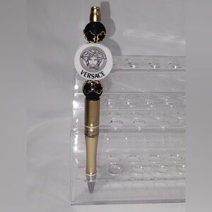Fashion Versace Black and Gold Beaded Luxury Pen
